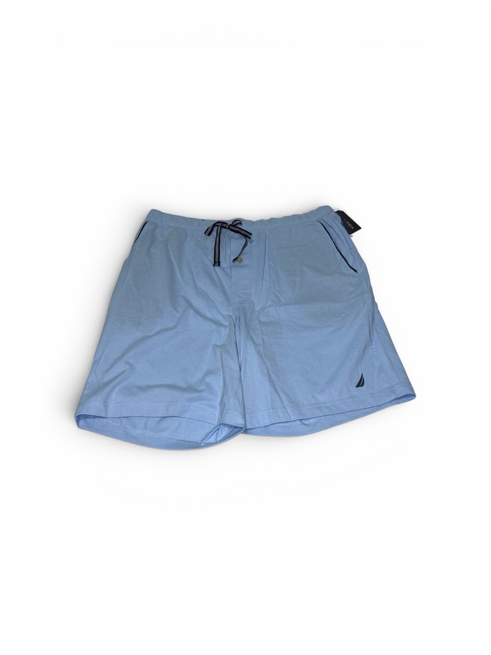 Nautica New Men’s XL Light Blue Casual Sleepwear Drawstring Shorts